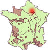 シャンパーニュの地図